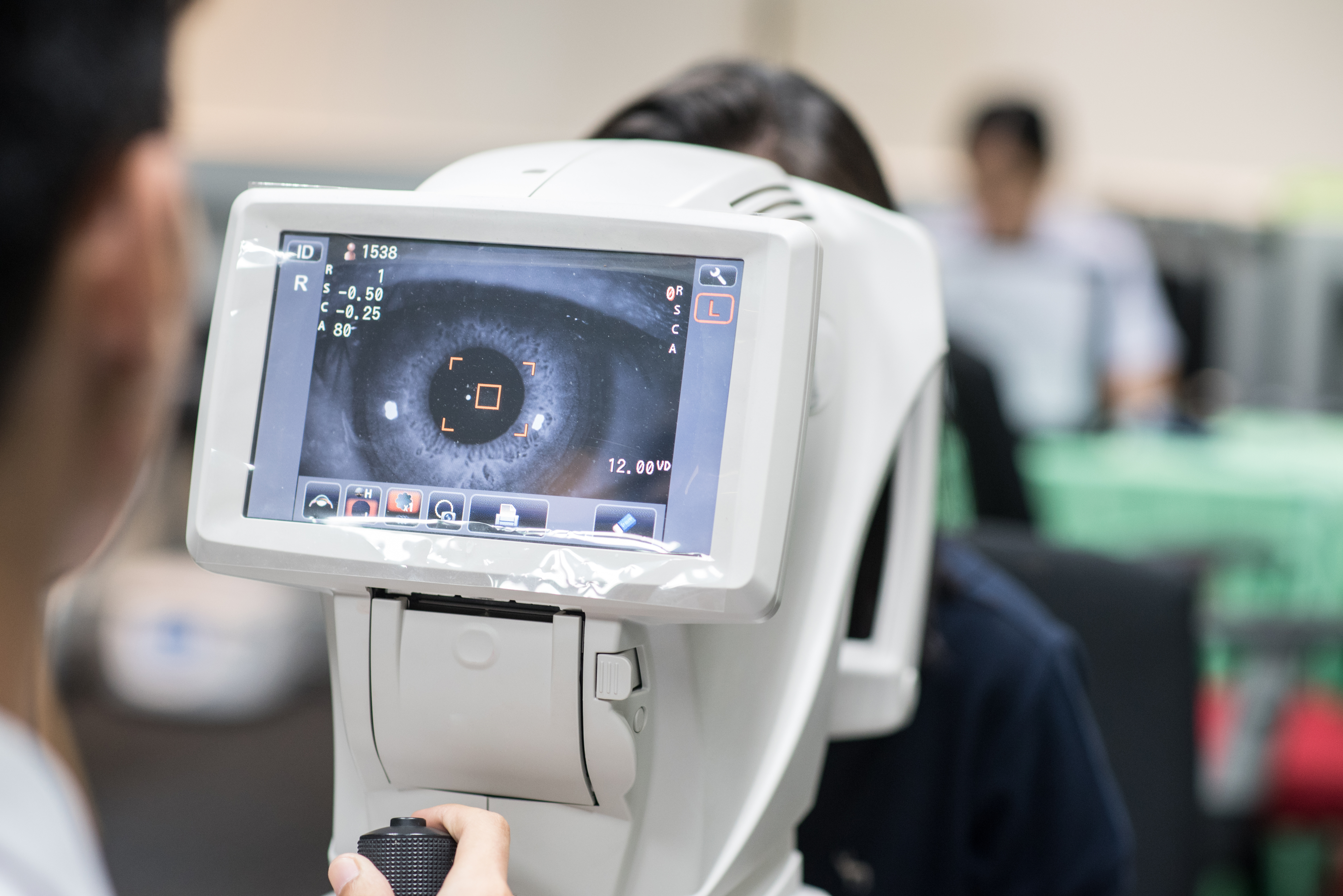 Retinal fundus image under review